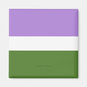 Íman Bandeira do orgulho genderqueer SlipperyJoe's lava