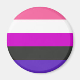 Íman Bandeira do Orgulho Gênerofluido