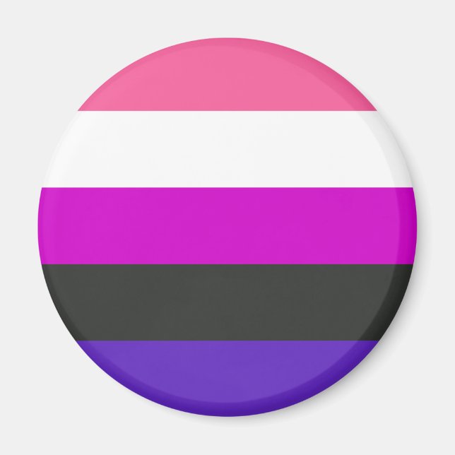 Íman Bandeira do Orgulho Gênerofluido (Frente)