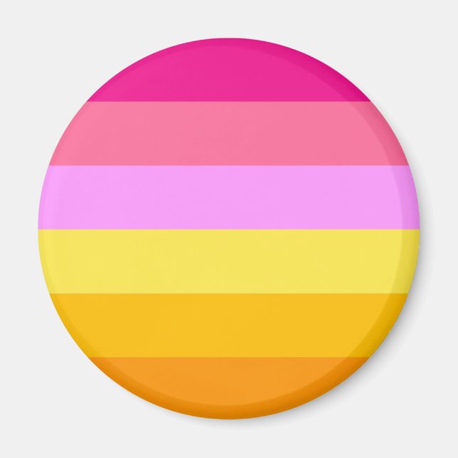 Íman Bandeira do Orgulho Lésbico (Amanhecer) (Frente)