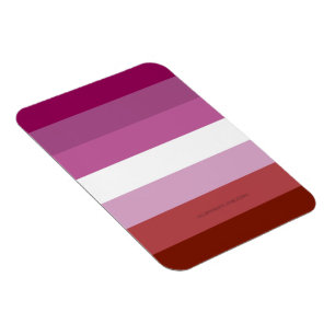 Íman bandeira do orgulho lésbico feminino da SlipperyJo