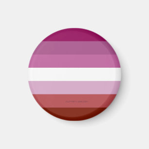 Íman bandeira do orgulho lésbico feminino da SlipperyJo