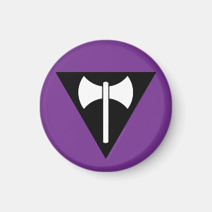 Íman bandeira do orgulho lésbico SlipperyJoe feminista