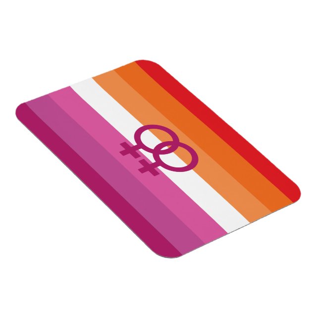 Íman Bandeira do Orgulho Lésbico WLW (Lado Direito)