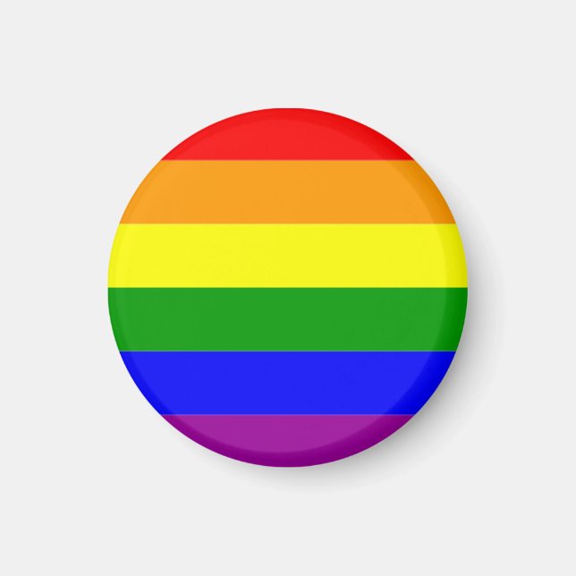 Íman Bandeira do Orgulho LGBTQIA+ Arco-íris (Frente)