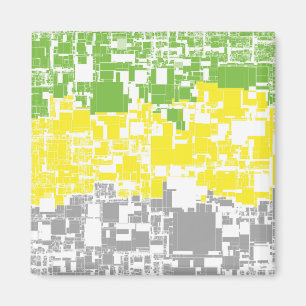 Íman Bandeira do Orgulho Lithromântico Abstrato Funky G