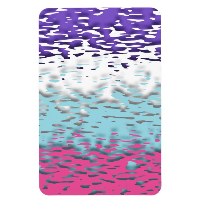 Íman Bandeira do Orgulho Multissexual Funky Trippy Ripp (Vertical)