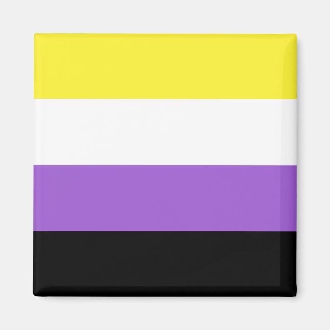 Íman Bandeira do Orgulho Não Binário (Frente)