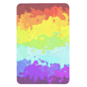 Íman Bandeira do Orgulho Neurogênero Abstrato Trippy Bo