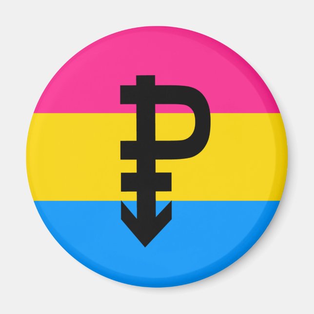 Íman Bandeira do Orgulho Pansexual (Frente)