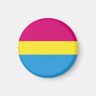 Íman bandeira do orgulho pansexual SlipperyJoe rosa âmb