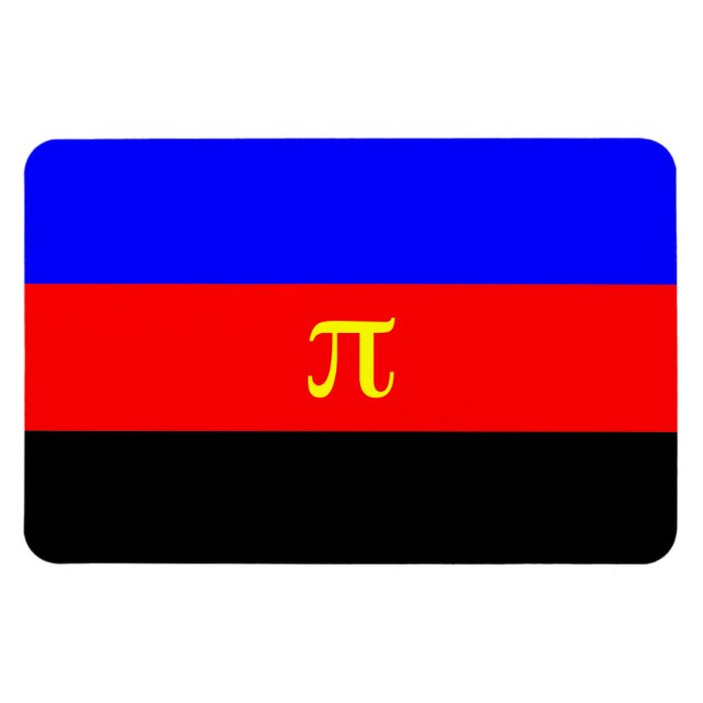 Íman Bandeira do Orgulho Poliamoroso (Horizontal)