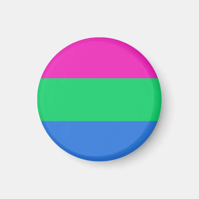 Íman Bandeira do Orgulho Polissexual (Frente)