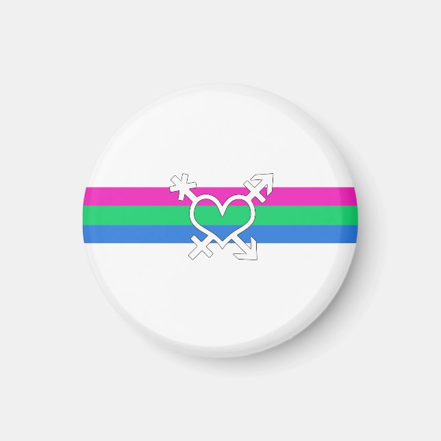 Íman Bandeira do Orgulho Polissexual (Frente)