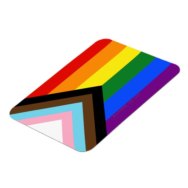 Íman Bandeira do Orgulho Progressivo SlipperyJoe's seis (Left Side)