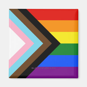 Íman Bandeira do Orgulho Progressivo SlipperyJoe's seis