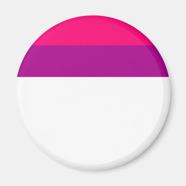 Íman Bandeira do Orgulho Semi Bissexual (Frente)
