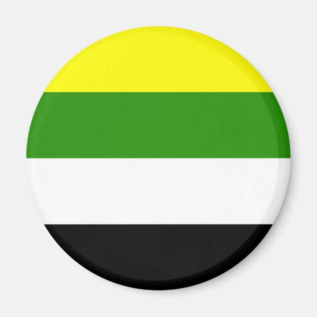Íman Bandeira do Orgulho Skoliossexual (Frente)