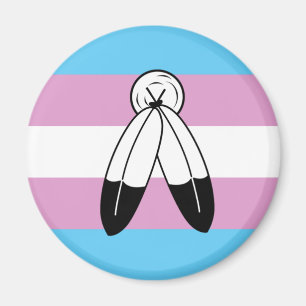 Íman Bandeira do Orgulho Trans de Duas Espíritos
