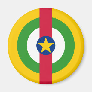 Íman bandeira do país da roundel da República Centro-Af