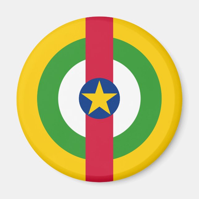 Íman bandeira do país da roundel da República Centro-Af (Frente)