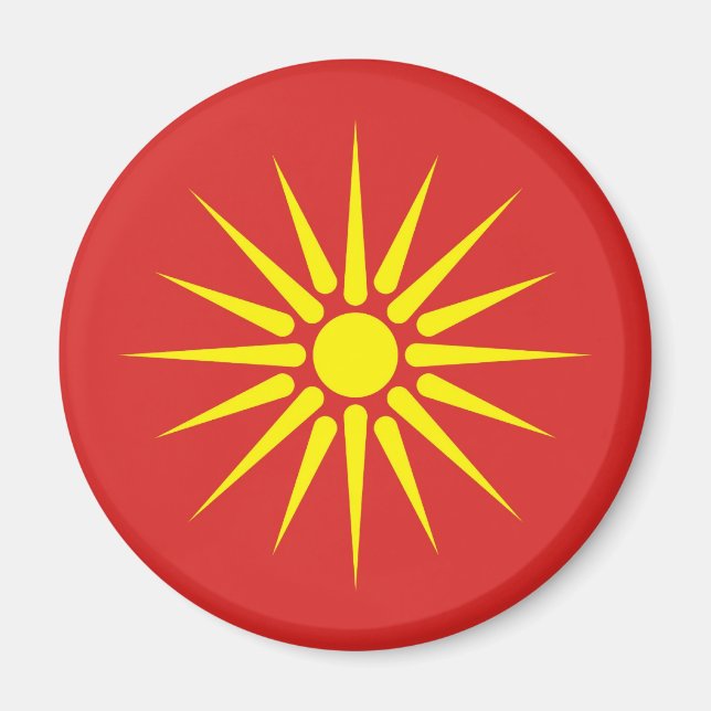 Íman bandeira do país macedônia (Frente)