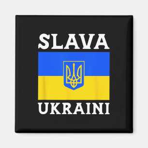 Íman Bandeira do País Ucrânia Orgulho Slava Ukraini 1