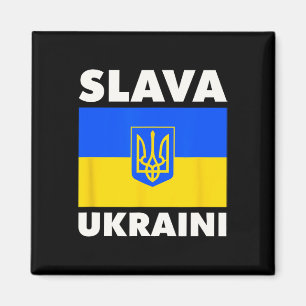 Íman Bandeira do País Ucrânia Orgulho Slava Ukraini 2