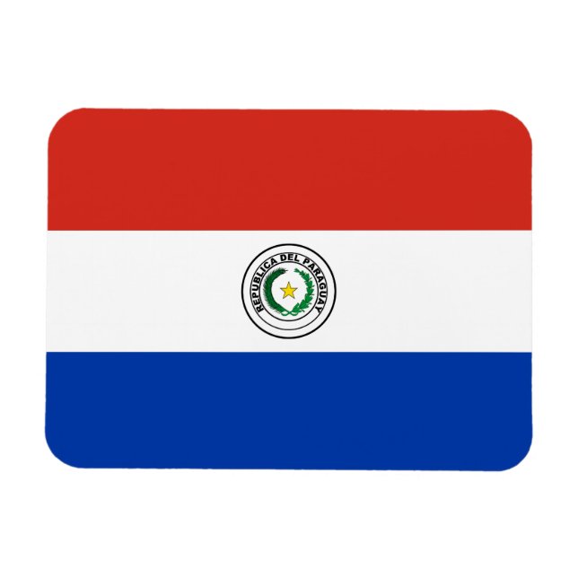 Íman Bandeira do Paraguai (Horizontal)