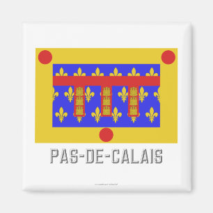 Íman Bandeira do Pas-de-Calais com nome