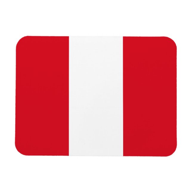 Íman Bandeira do Peru (Horizontal)