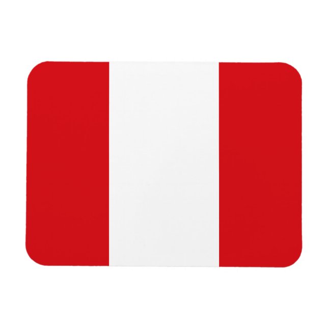 Íman Bandeira do Peru (Horizontal)