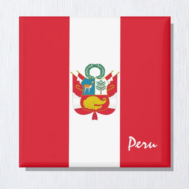 Íman Bandeira do Peru e fãs desportivos da América do S (Criador carregado)