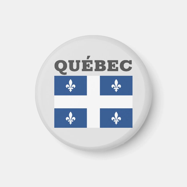 Íman Bandeira do Québec, Canadá (Frente)