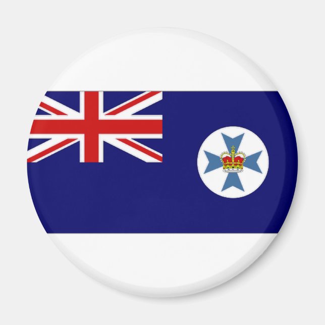 Íman Bandeira do Queensland Austrália (Frente)