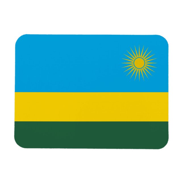 Íman Bandeira do Ruanda (Horizontal)
