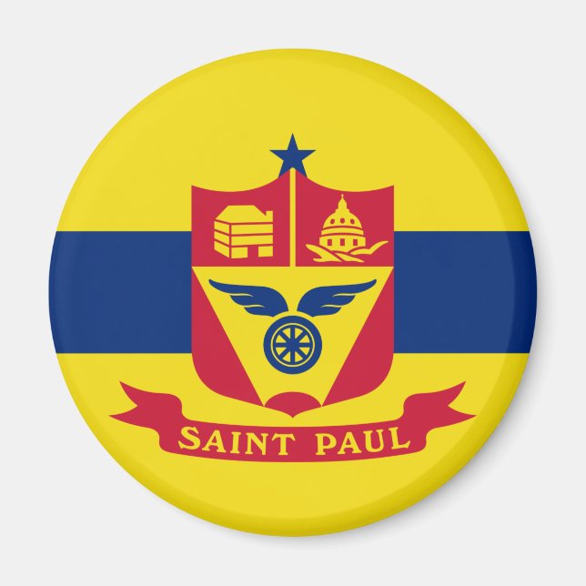 Íman Bandeira do Santo Paul (Minnesota) (Frente)
