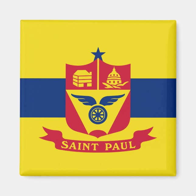 Íman Bandeira do Santo Paul (Minnesota) (Frente)