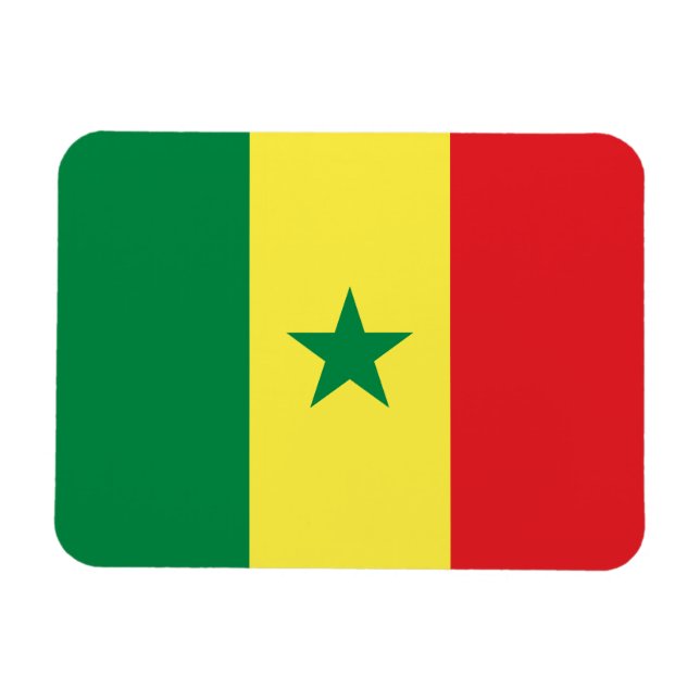 Íman Bandeira do Senegal (Horizontal)