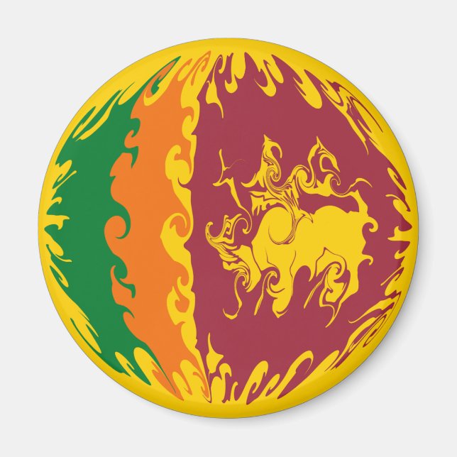 Íman Bandeira do Sri Lanka (Frente)