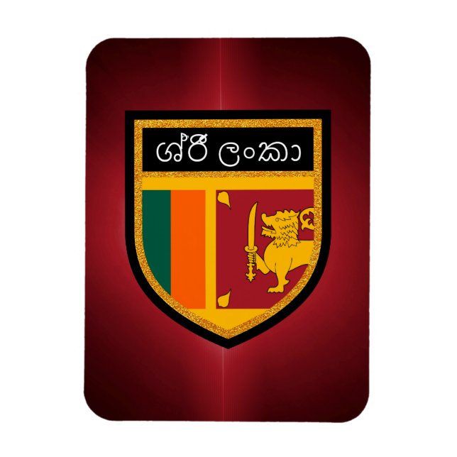 Íman Bandeira do Sri Lanka (Vertical)