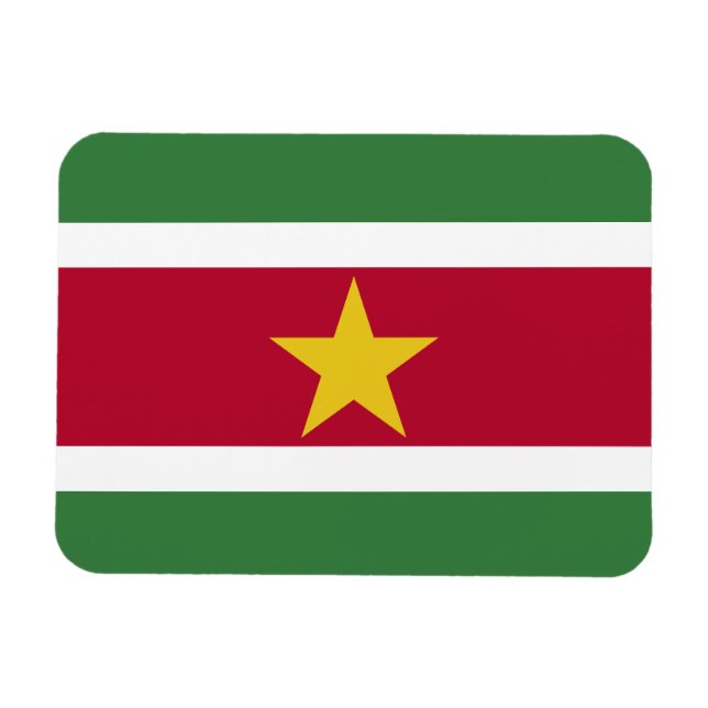 Íman Bandeira do Suriname (Horizontal)