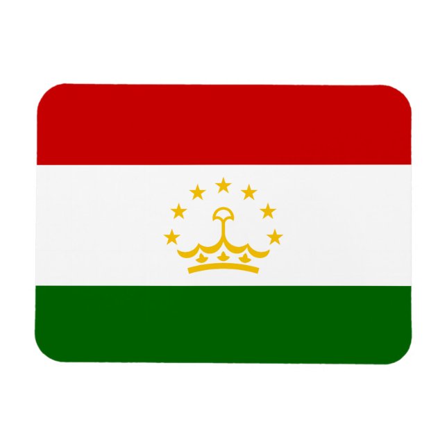 Íman Bandeira do Tajiquistão (Horizontal)