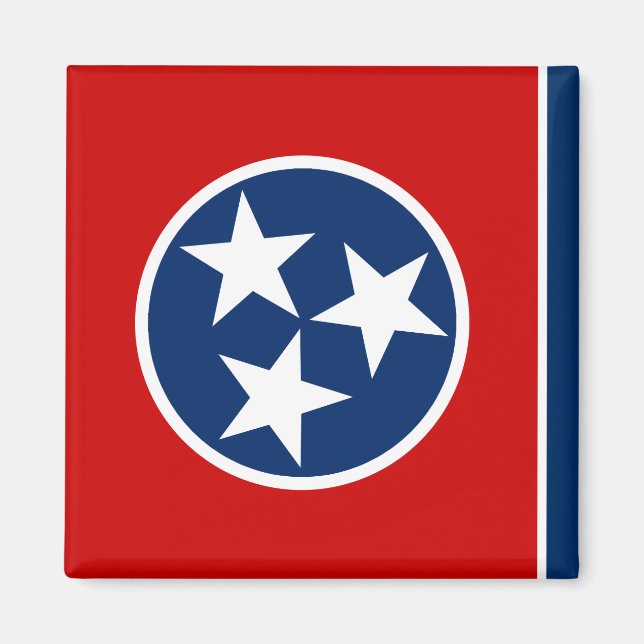 Íman Bandeira do Tennessee e Tennessee, feriado nos EUA (Frente)