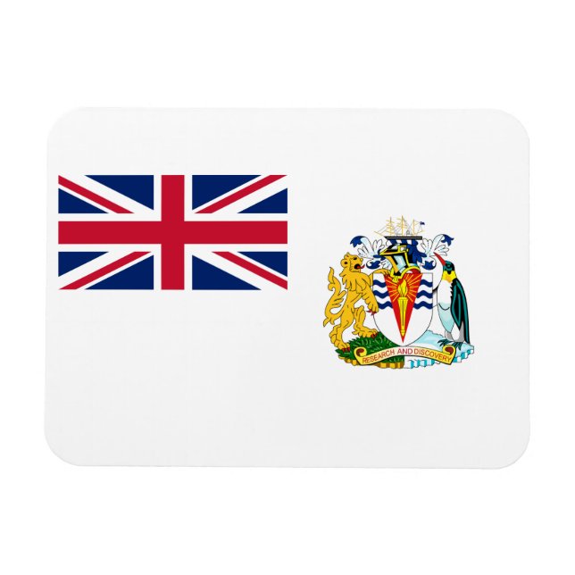 Íman Bandeira do Território Antártico Britânico (Horizontal)