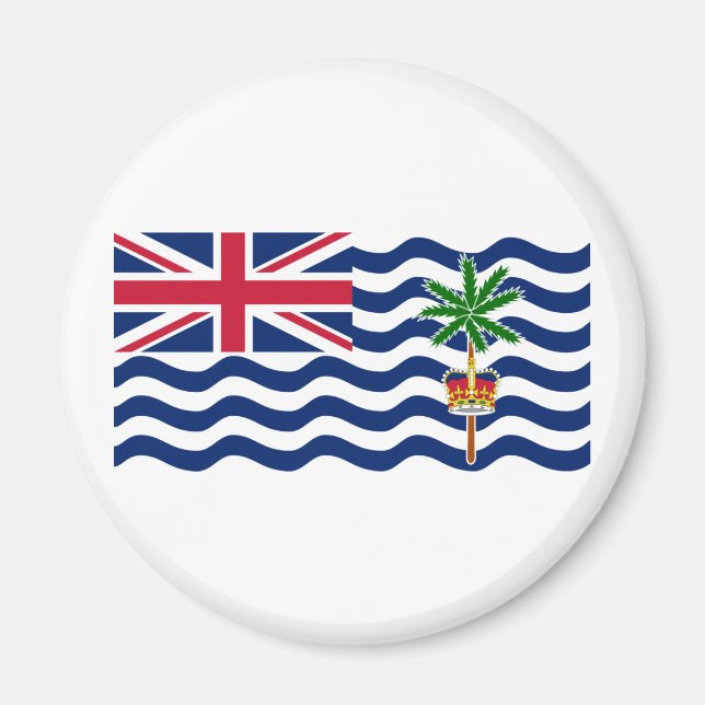 Íman Bandeira do Território Britânico do Oceano Índico (Frente)