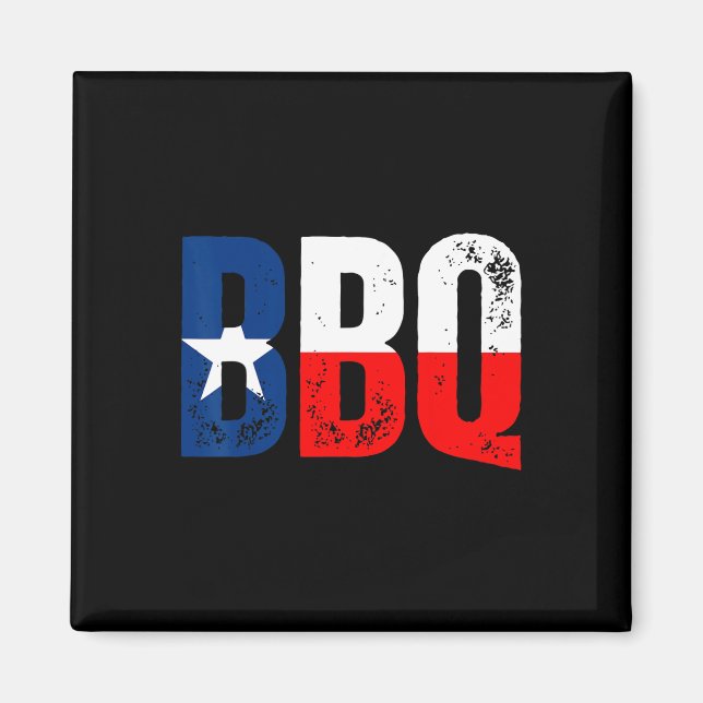 Íman Bandeira do Texas com churrasco (Frente)