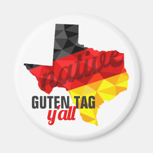 Íman Bandeira do Texas Native Polygon