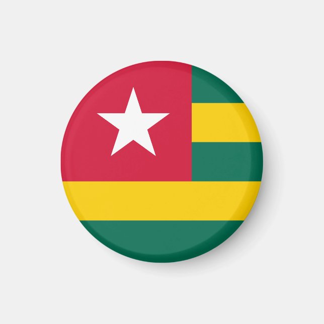 Íman bandeira do Togo (Frente)