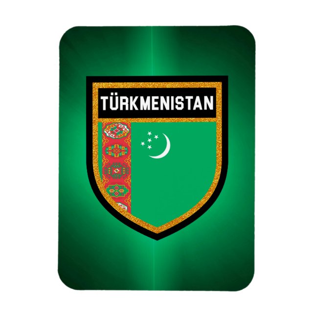Íman Bandeira do Turquemenistão (Vertical)
